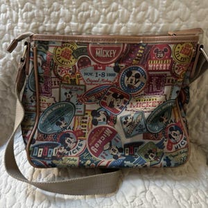 Disney Mickey Mouse Pluto Vintage Crossbody Messenger Bag image 3