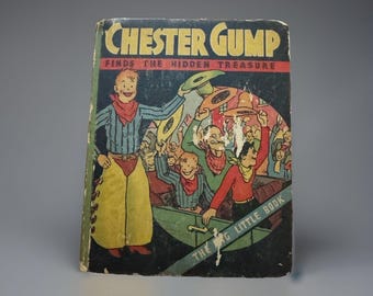 Chester Gump encuentra el tesoro escondido Big Little Book Whitman Vintage 1934