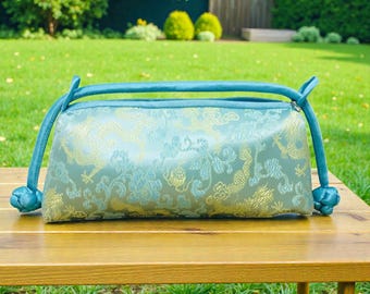 Green Floral Satin Shoulder Bag:Boho Style Handbag, weekend bag for her,fashion womens bag,handmade gifts,Personalized Gift,19 Style colors!