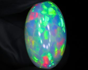 Natural White Ethiopian Opal Cabochon 11.65 Ct – Welo Opal Loose Gemstone, Oval Cabochon Opal, Jewelry Making Stone, Opal, Collector Opal