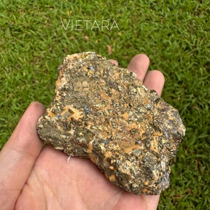 Rare Blue Sheen Cubic Pyrite Crystal – Raw Mineral Cluster from Vietnam, Wealth & Prosperity Stone, Free Worldwide Shipping