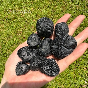 Indochinite Tektite ~ Natural Meteorite Impact Glass from Vietnam ~ Healing Crystal for Protection & Energy ~ Rare Collectible Gemstone