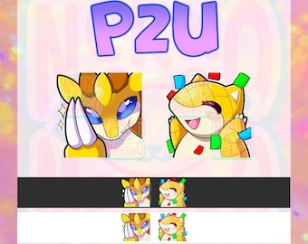 TWITCH EMOTE PACK! P2U Sandshrew, Sandslash |Streamer Emote | Emote, Anime Emoji | Twitch, YouTube, Discord | Gaming and Streaming