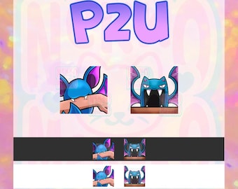 TWITCH EMOTE PACK! P2U Zubat, Golbat |Streamer Emote | Emote, Anime Emoji | Twitch, YouTube, Discord | Gaming and Streaming, bite, peek