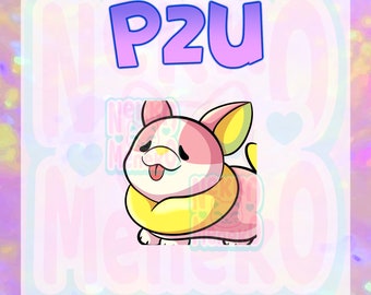 P2U Nodding Yamper Emote |Streamer Emote | Emote, Anime Emoji | Twitch, YouTube, Discord | Gaming and Streaming| Animated emote