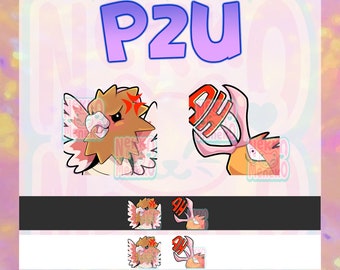 TWITCH EMOTE PACK! P2U Spearow, Fearow |Streamer Emote | Emote, Anime Emoji | Twitch, YouTube, Discord | Gaming and Streaming