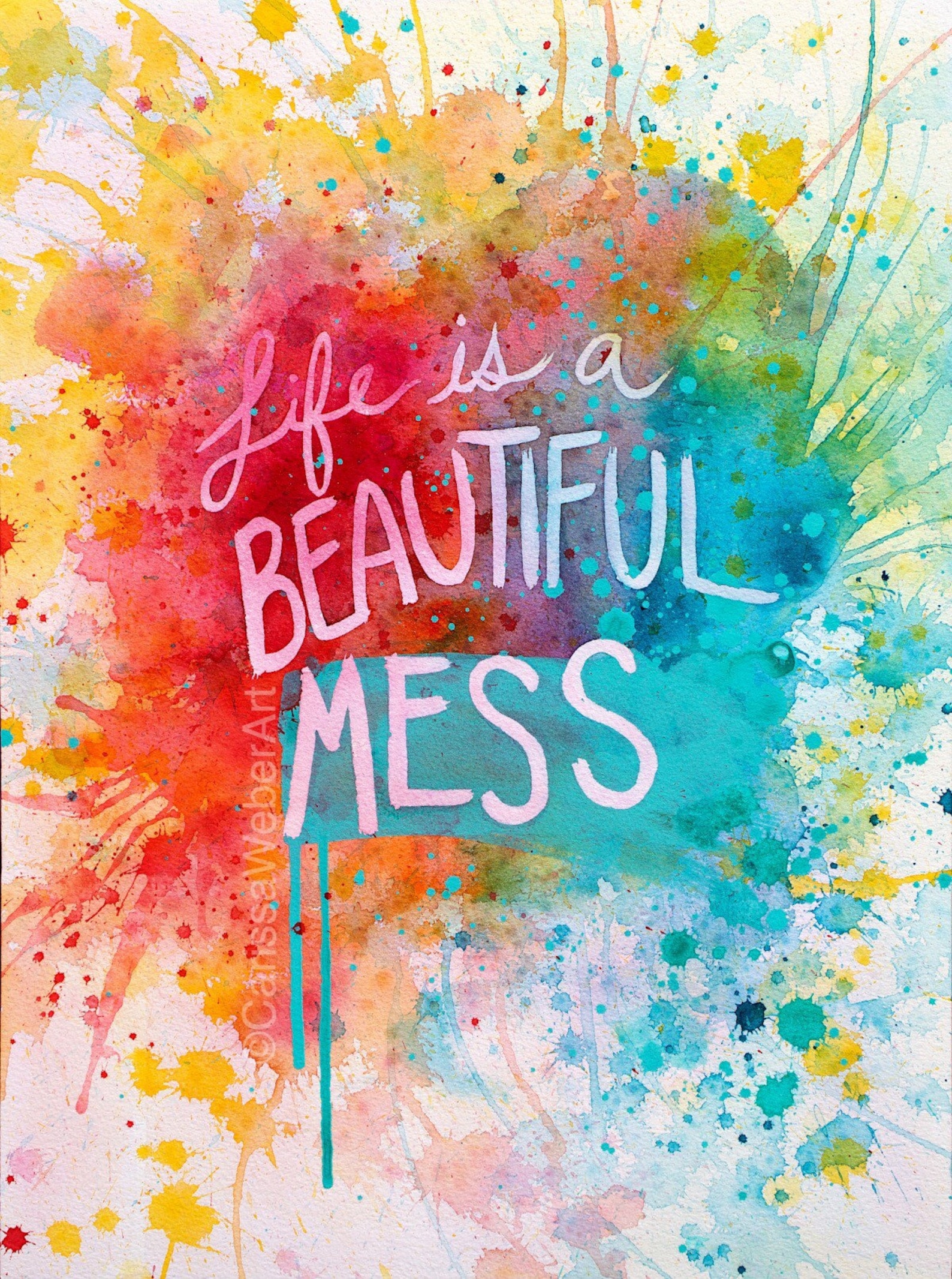 Inspirational painting original watercolor painting Etsy