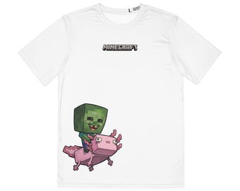 Axolotl Adventures Tee: Minecraft Inspired Mayhem