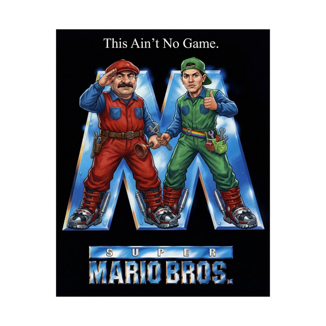 this-aint-no-game-limited-edition-retro-action-poster-etsy