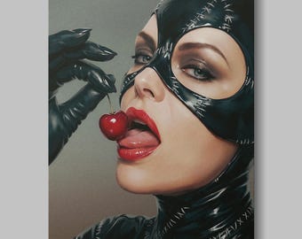Cherry Temptation: Femme Rogue Poster | Batman Returns Tribute