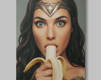 Golden Resolve | Warrior Portrait Poster | Wonder Woman Poster