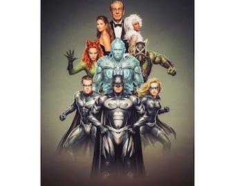 Batman and Robin: Hero & Villain Art Print