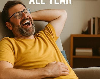 Funny 2026 Dad Jokes Calendar,Printable A4 Landscape UK Holidays Planner, Gift for Dad