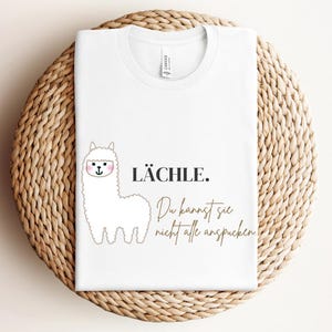 Llama Shirt, Smile you can&#39;t spit on them all Shirt, Funny saying Shirt, Sarcasm T-Shirt, Funny gift, Llama motif