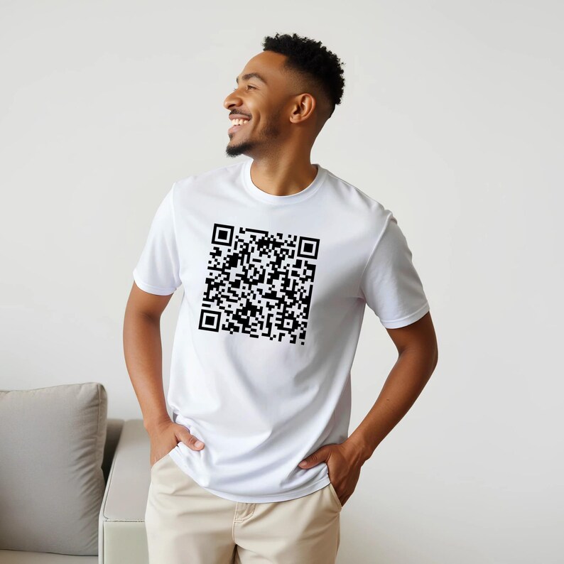 Rick Roll QR Code Prank Brainrot Funny Meme Graphic Gift Fun Print Y2K ...
