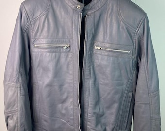 Men’s Genuine Lambskin Leather Jacket | Handmade Black Leather | Warm Winter Pullover Streetwear | Perfect Gift for Him