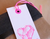 Gift tag, bookmark, geo, geologist, You rock, occasion gift tags in neon pink and black Valentine 39 s Day, Mother 39 s day, any day, any x6