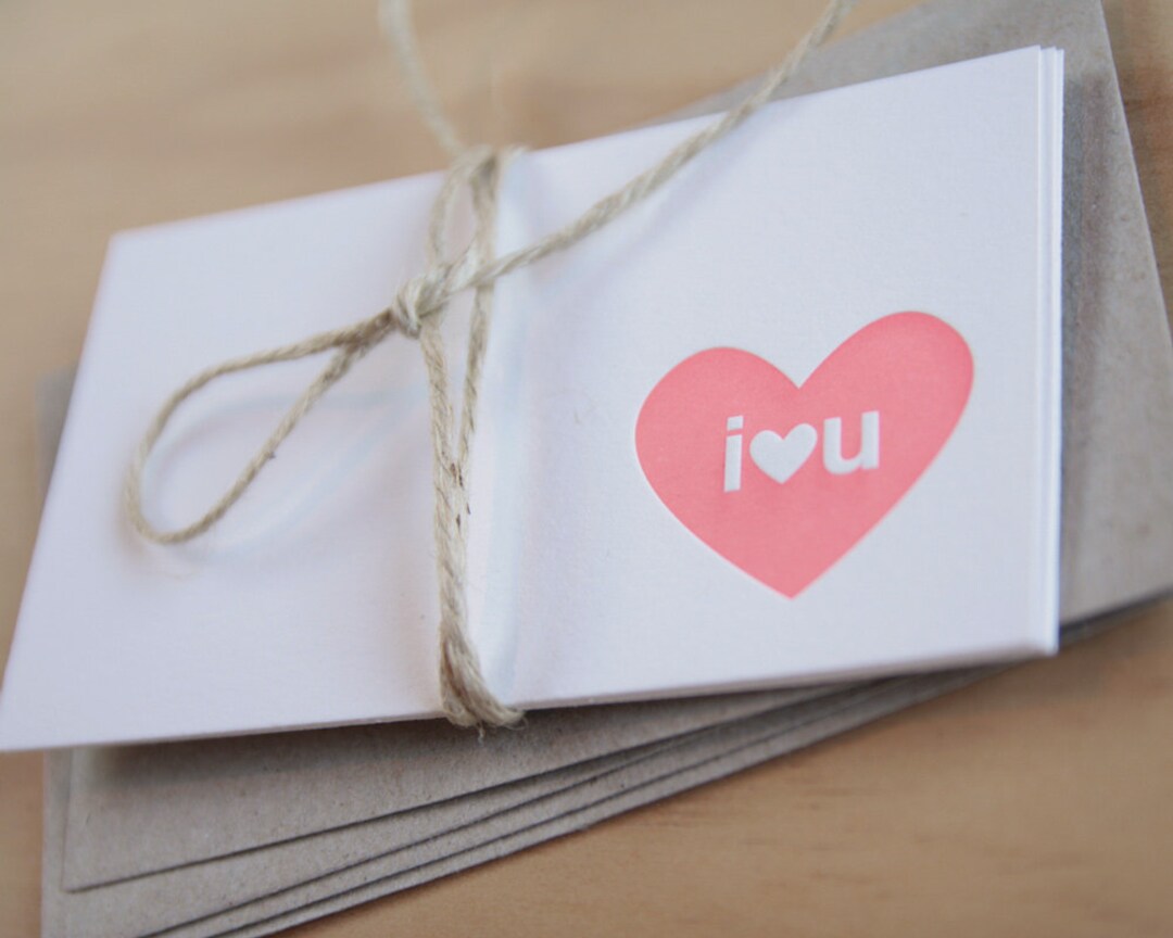 Love Letter Note Cards Letterpress Note Card Valentine's Etsy