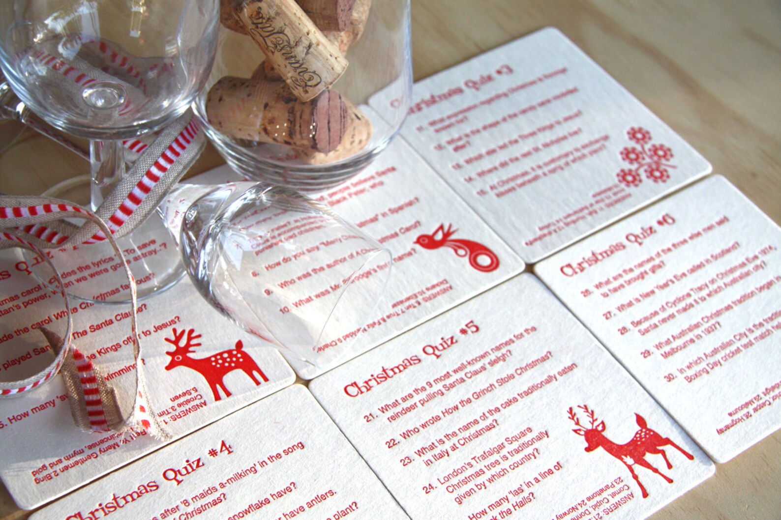 Christmas Table Decoration Xmas Party Decor Christmas Game | Etsy