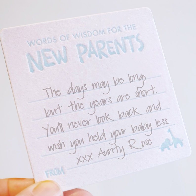 advice for new parents words of wisdom new baby boy cards baby shower gift baby shower game baby keepsake guest book alternative baby boy words