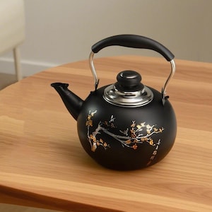 Stainless steel kettle | Stainless steel teapot | Induction cooker teapot | Outdoor teapot | Tea art | Vintage tea set | Embossed tea set
