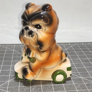 Vintage Bulldog Chalkware - Etsy Singapore