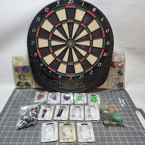 Vintage lot Darts 2004 Halex Accessories Tune Up Kit Soft Tips barrel fins board