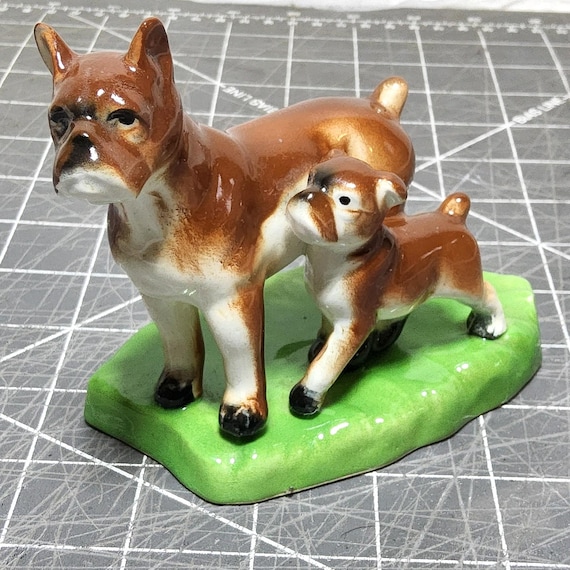ボクサー置物　犬　陶器　日本製 インテリア小物 ボクサー置物 犬 陶器 日本製