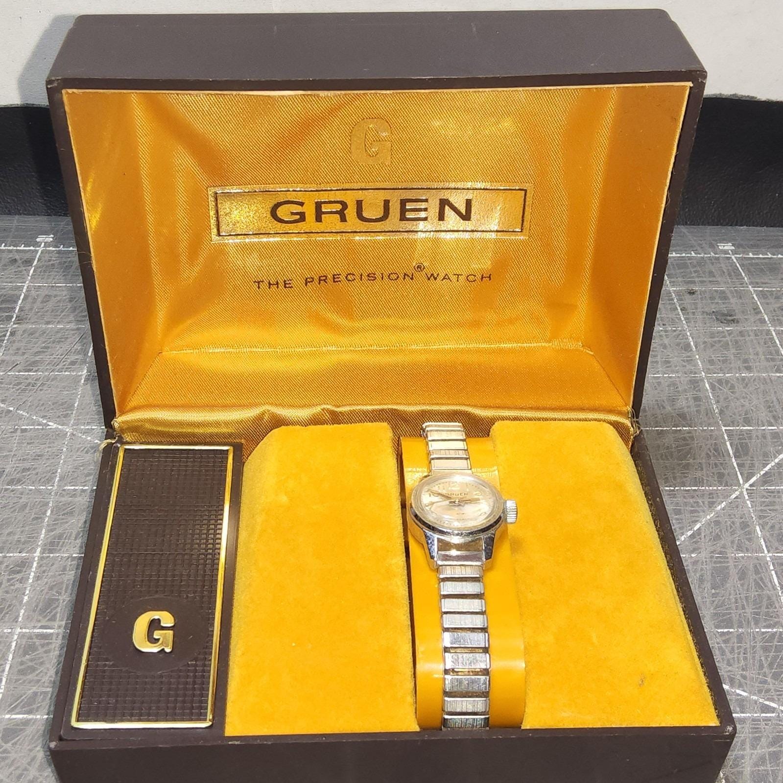 Vintage GRUNE Precision 17 Jewels Working wts-rare-1960s-gruen-precision  main image 2