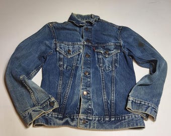 Vtg 90s Y2K Levi's 70505 0217 Big E Trucker Jacket XL Blue