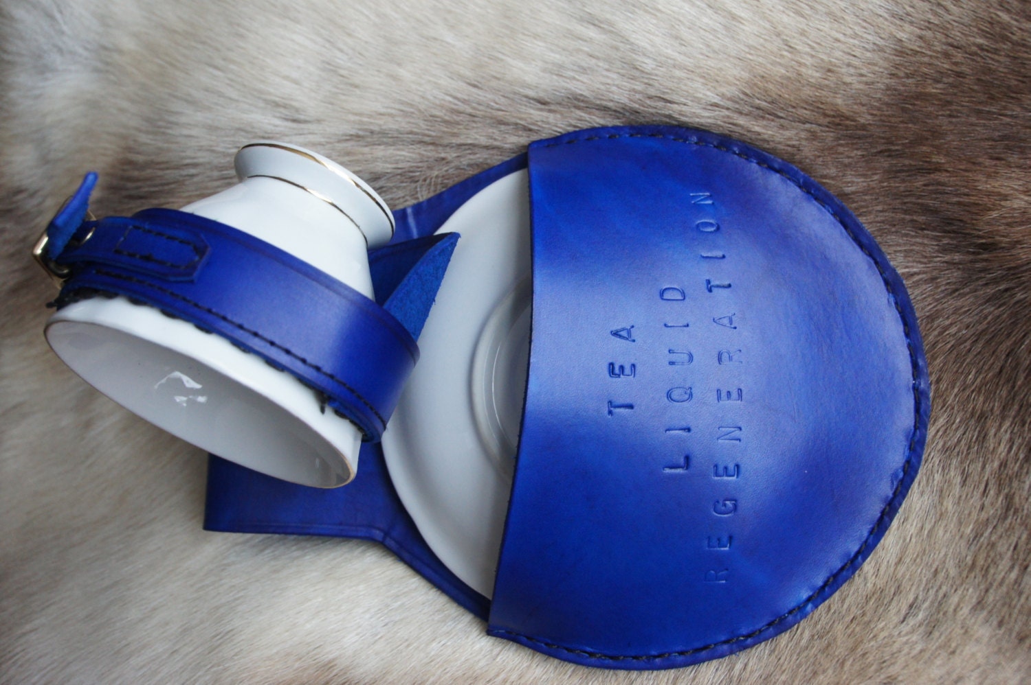 Leather Tea Cup and Saucer Holster Etsy