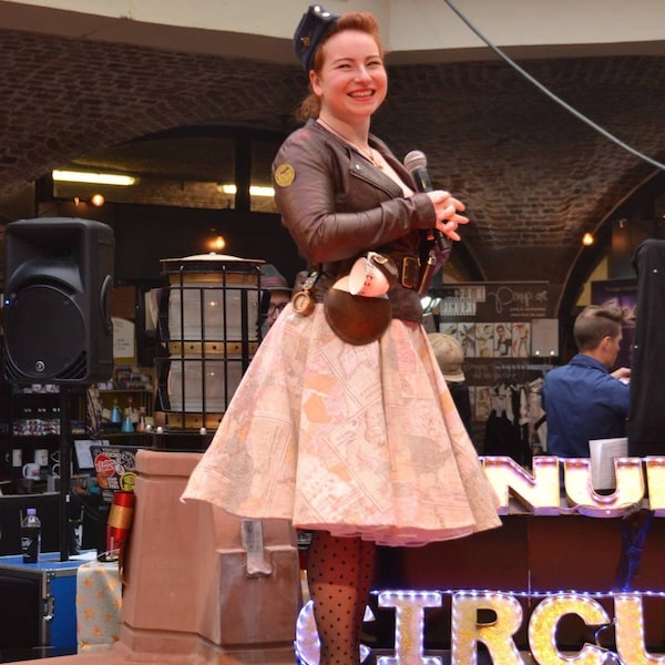 Unique Leather Tea cup and Saucer Holster with preloved China set.