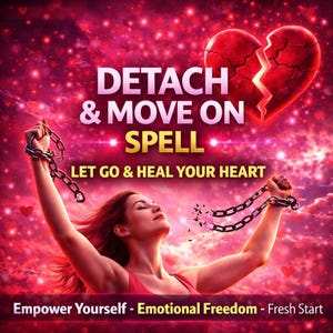 Hechizo para desapegarse y seguir adelante, dejar ir a tu ex, ritual de sanación emocional, cortar el lazo energético, dejar de pensar en ellos, hechizo de amor propio por Wanda