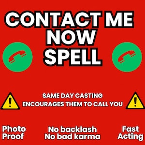 Neem nu contact met mij op Spell - communicatie en aantrekkingskracht - magie - laat ze bellen of sms&#39;en - snelle resultaten liefdesspreuk - krachtig witmagisch ritueel