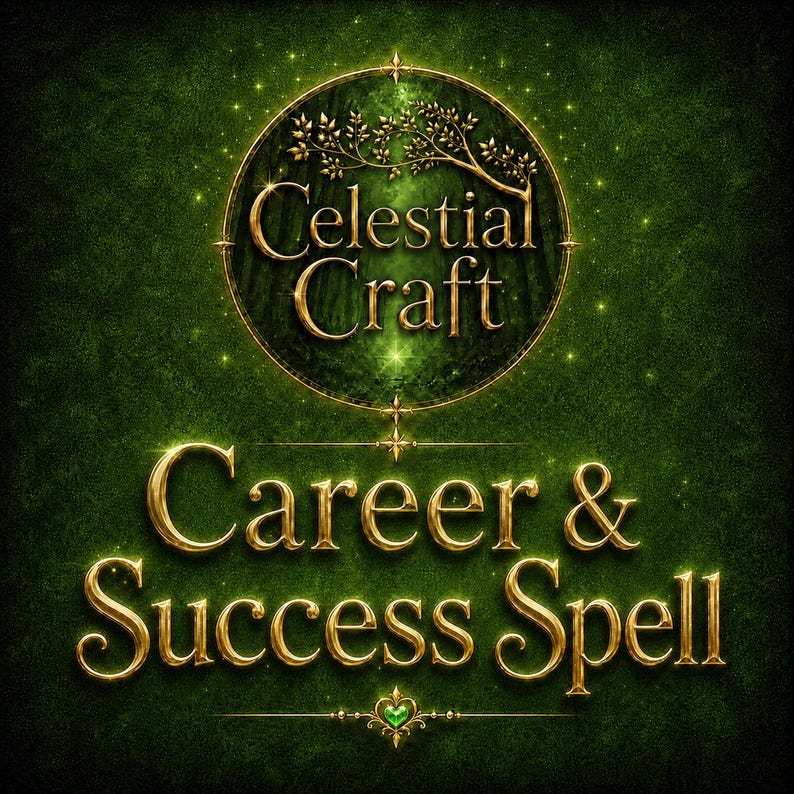 Karriärbesvärjelse och framgångsbesvärjelse | Jobbbesvärjelse, Karriärtillväxt, Befordran, Ritual för affärsframgång Celestial Craft Spells Shop, Celestialcraftspells bild 1