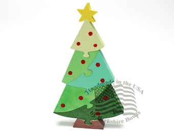 Christmas Tree, Christmas Gift, Children's Toy, Christmas Toy, Kids Toy, Wood Toy, Kids Puzzle, Wood Puzzle