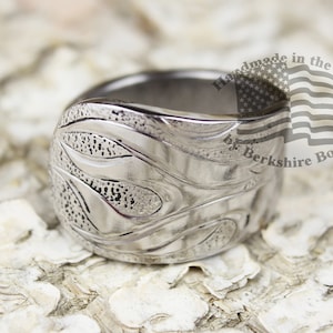 Flame Spoon Ring, Spoon Ring, Flame Ring, Fire Jewelry, Fire Ring, Flame Jewelry, Stainless Steel Ring, Fire Spoon Ring