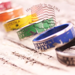 Colored Coin Rings by Berkshire Bowls