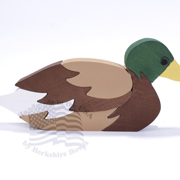 Standing Mallard Duck Puzzle and Kids Toy: Duck Decor