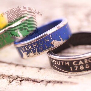 Distressed Colored Quarter Ring