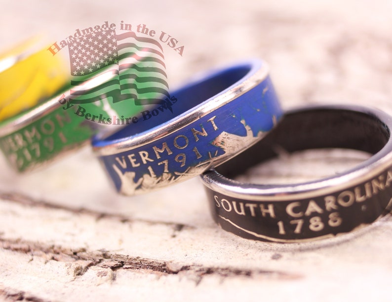 Distressed Colored Quarter Ring