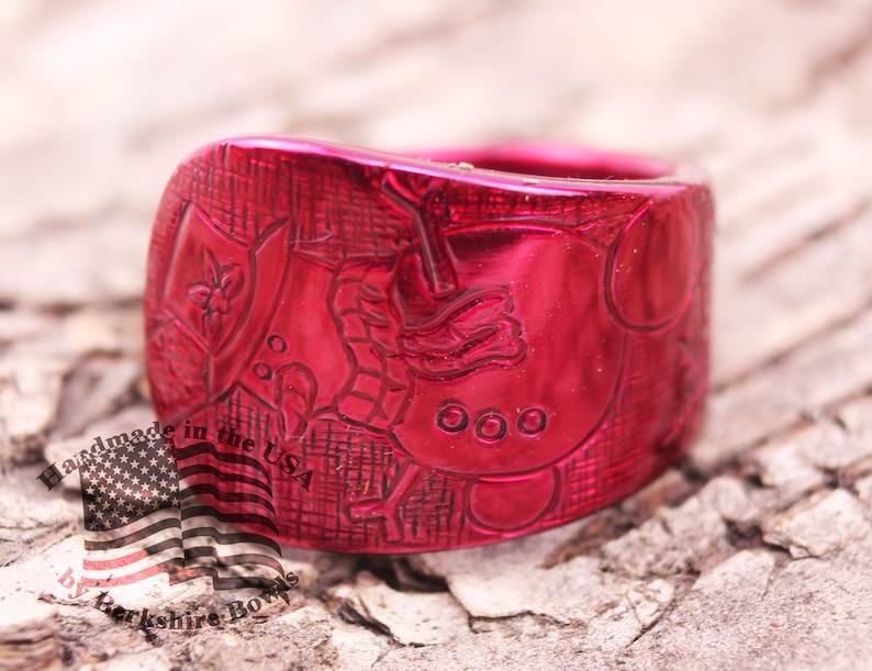 Colored Spoon Ring