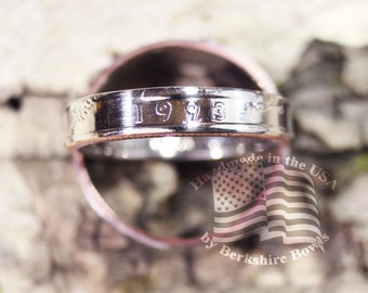 Polished Thin Coin Ring by Year, Liberty Ring, Quarter Ring, US Quarter Rings, Upcycled Ring, Ring, Rings, Coin Jewelry