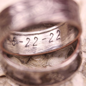 Personalized Quarter Ring Add On, Custom Coin Ring, Coin Jewelry Addon, State Ring Customization, Ring, Personalized Gift