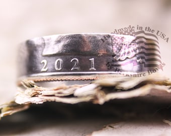 Year Coin Ring, Liberty Ring, Quarter Ring, Coin Ring, US Quarter Rings, Rustic Ring, Upcycled Ring, Ring, Rings, Coin Jewelry, Coin Rings