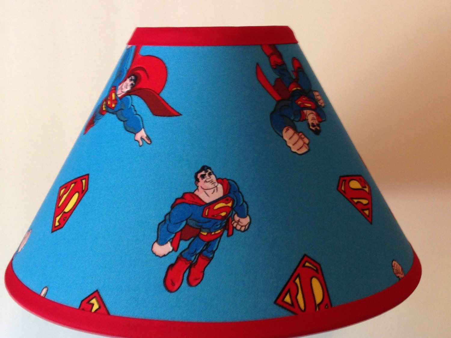 Superman Fabric Childrens Lamp Shade Children S Gift Free