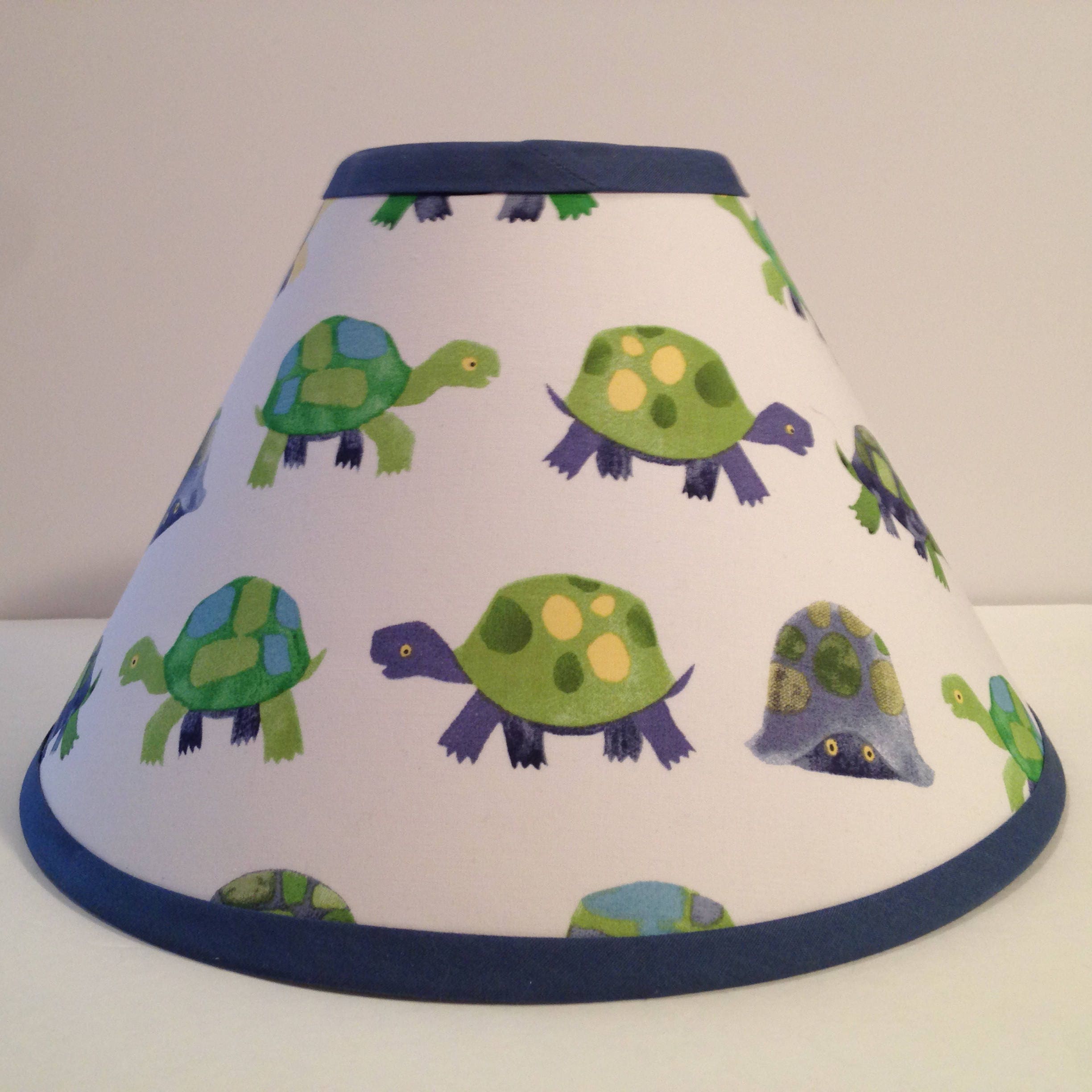 Turtles Children S Fabric Lamp Shade Turtle Lampshade Baby Gift Free