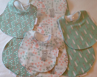Bib/Burp Cloth Gift Set/ Little Ones Woodland/Arrows/Baby Shower Gift FREE SHIPPING