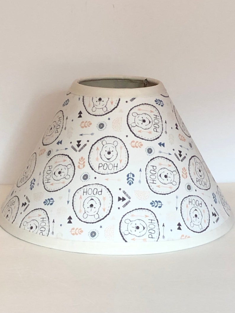 Winnie The Pooh Fabric Nursery Lamp Shade Baby Gift Free
