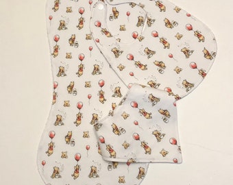 Winnie The Pooh Baby Bib Burp Cloth Gift Set/Create Your Own Baby Shower Gift FREE SHIPPING